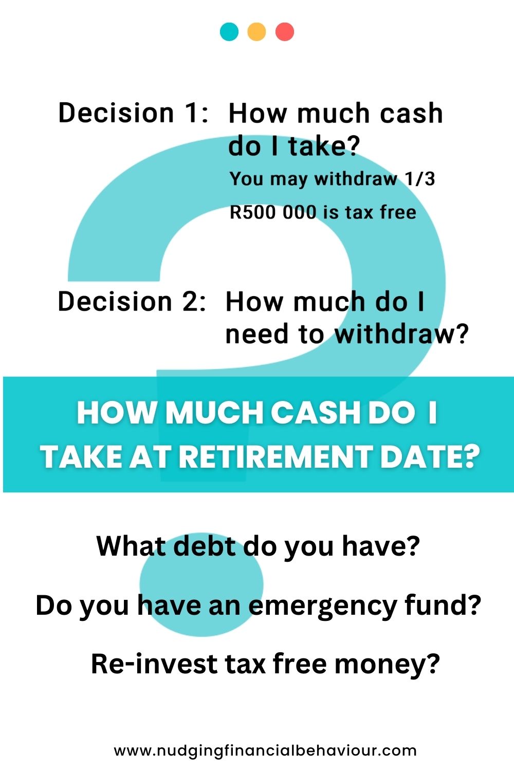 Questions at retirement